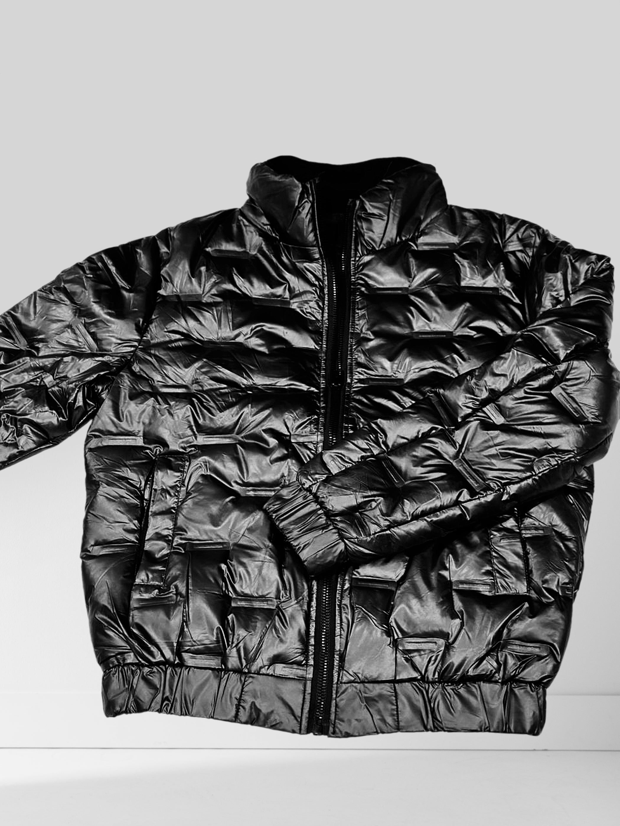 Black Shine Bomber jacket