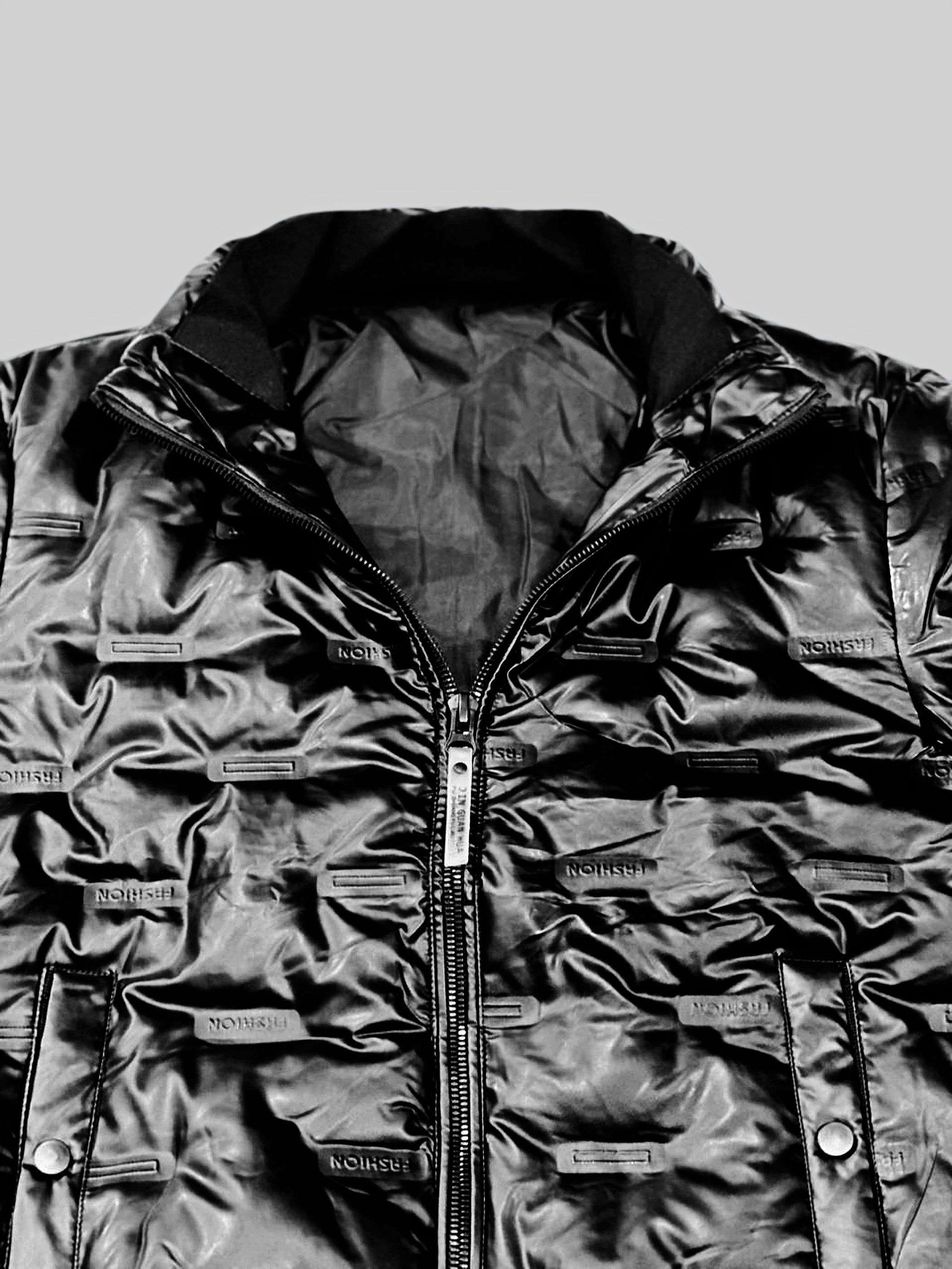 Black Shine Bomber jacket