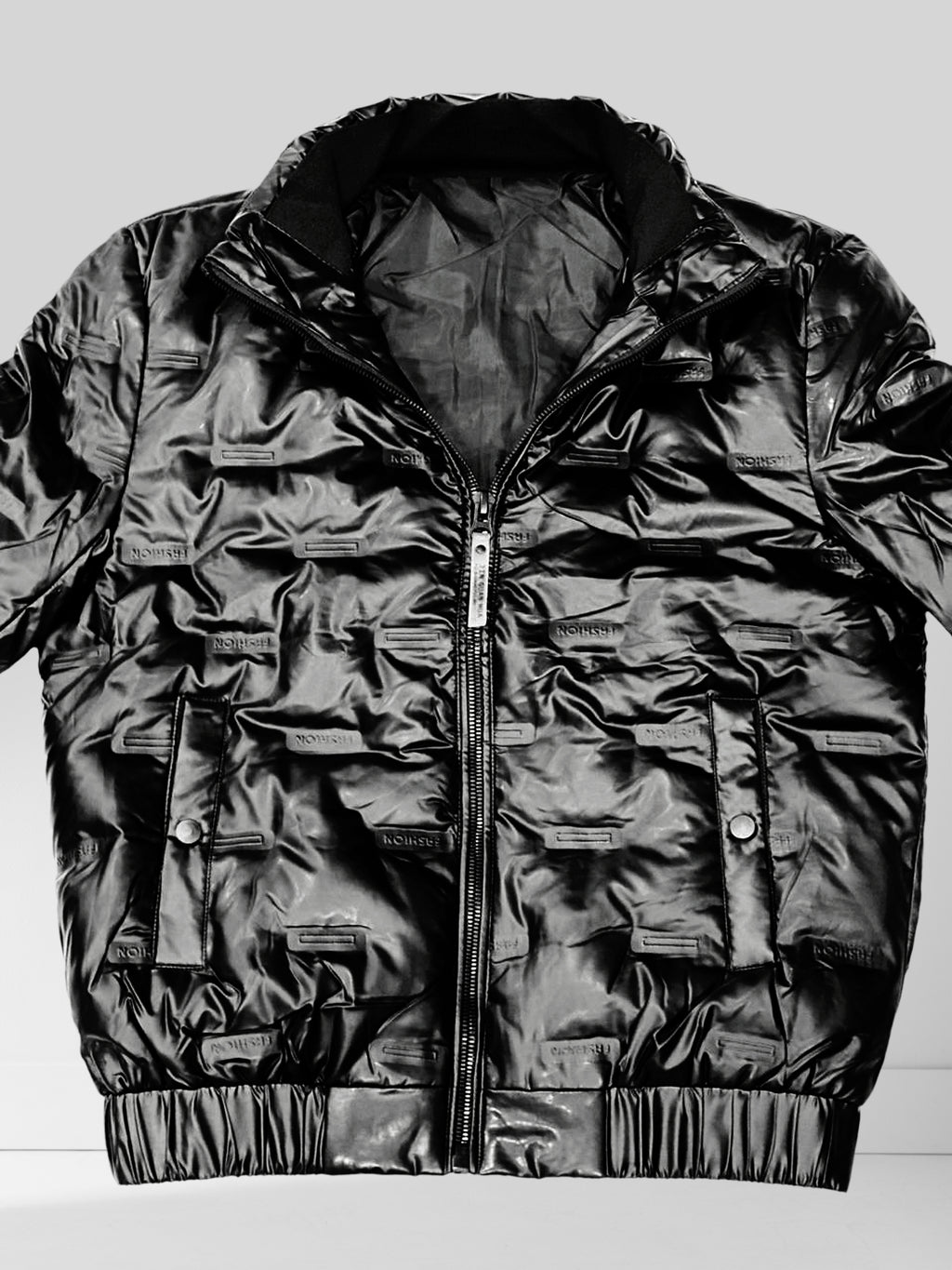 Black Shine Bomber jacket