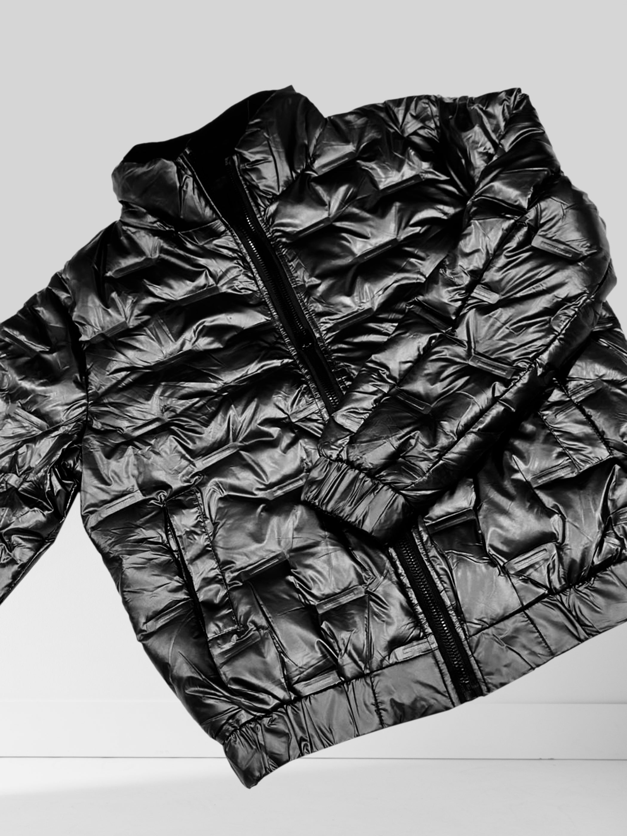 Black Shine Bomber jacket