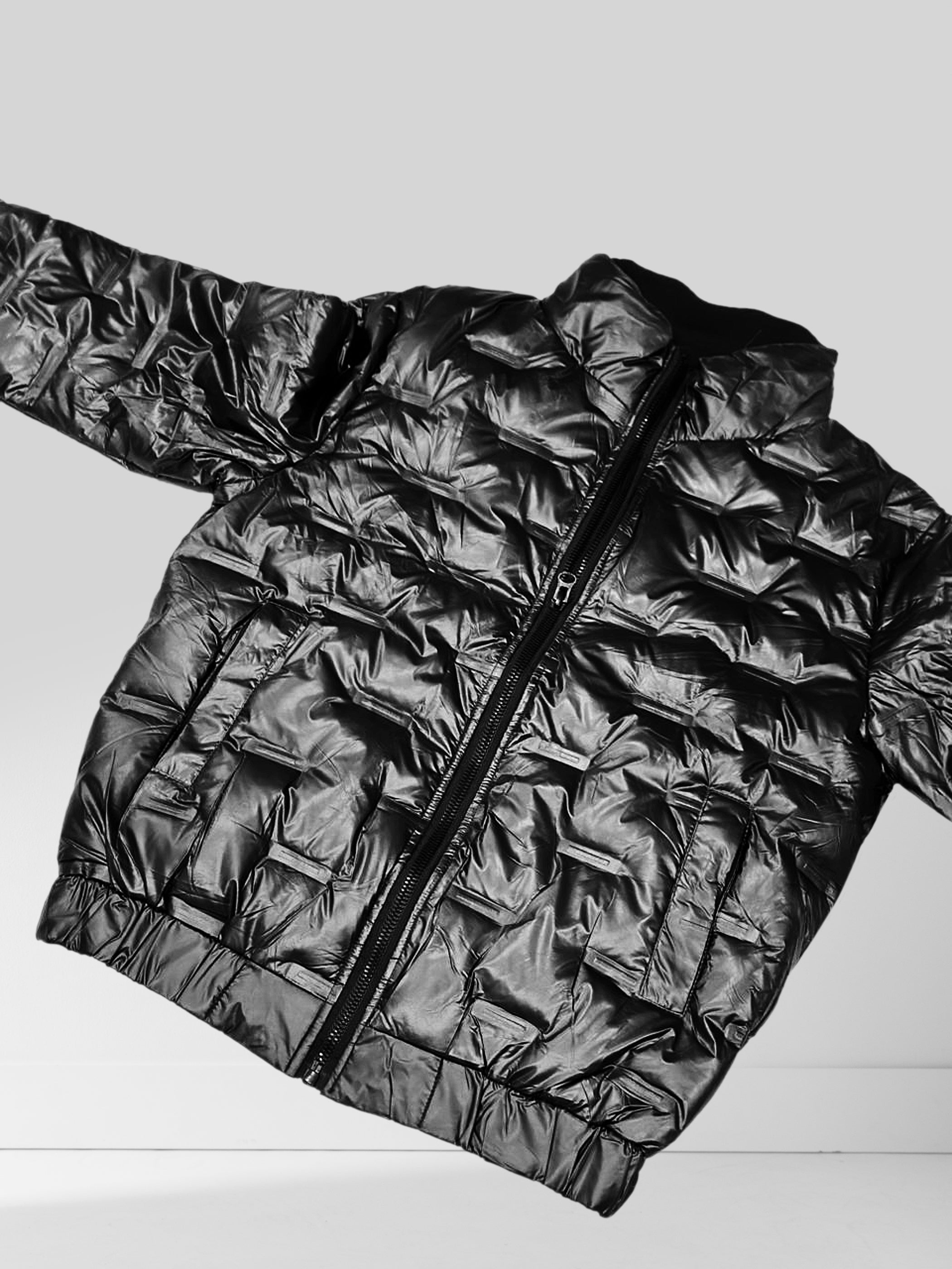 Black Shine Bomber jacket