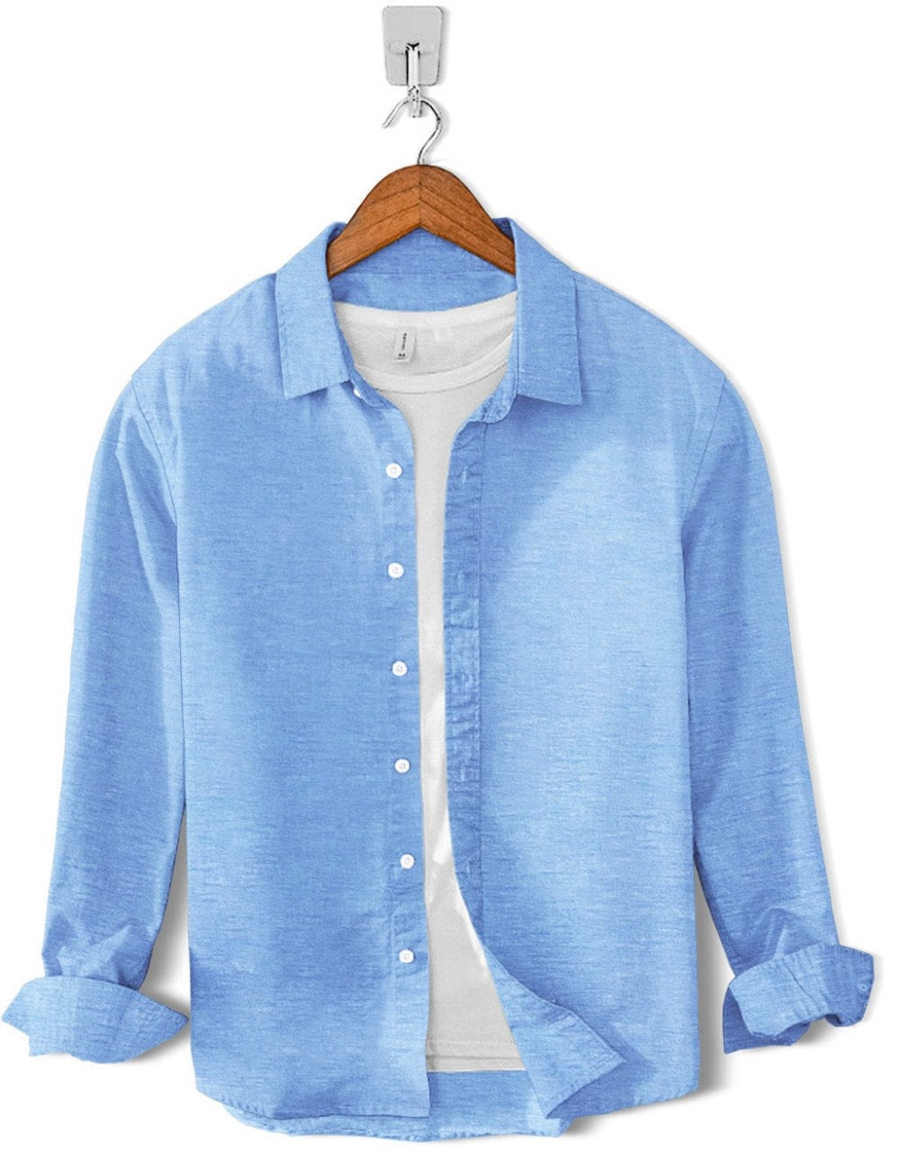 Plain chambray shirts